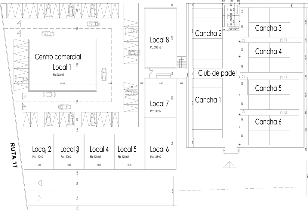 PLANTA COMPLEJO COMERCIAL Y PADEL