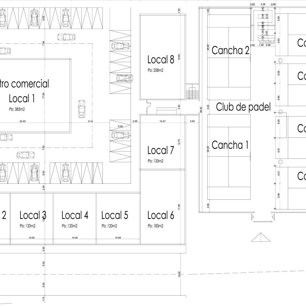 PLANTA COMPLEJO COMERCIAL Y PADEL